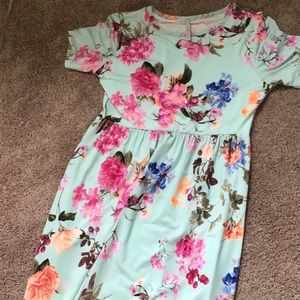 Floral blue dress Bellamie